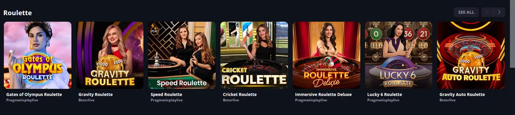 LuckyElf online roulette table with live dealer